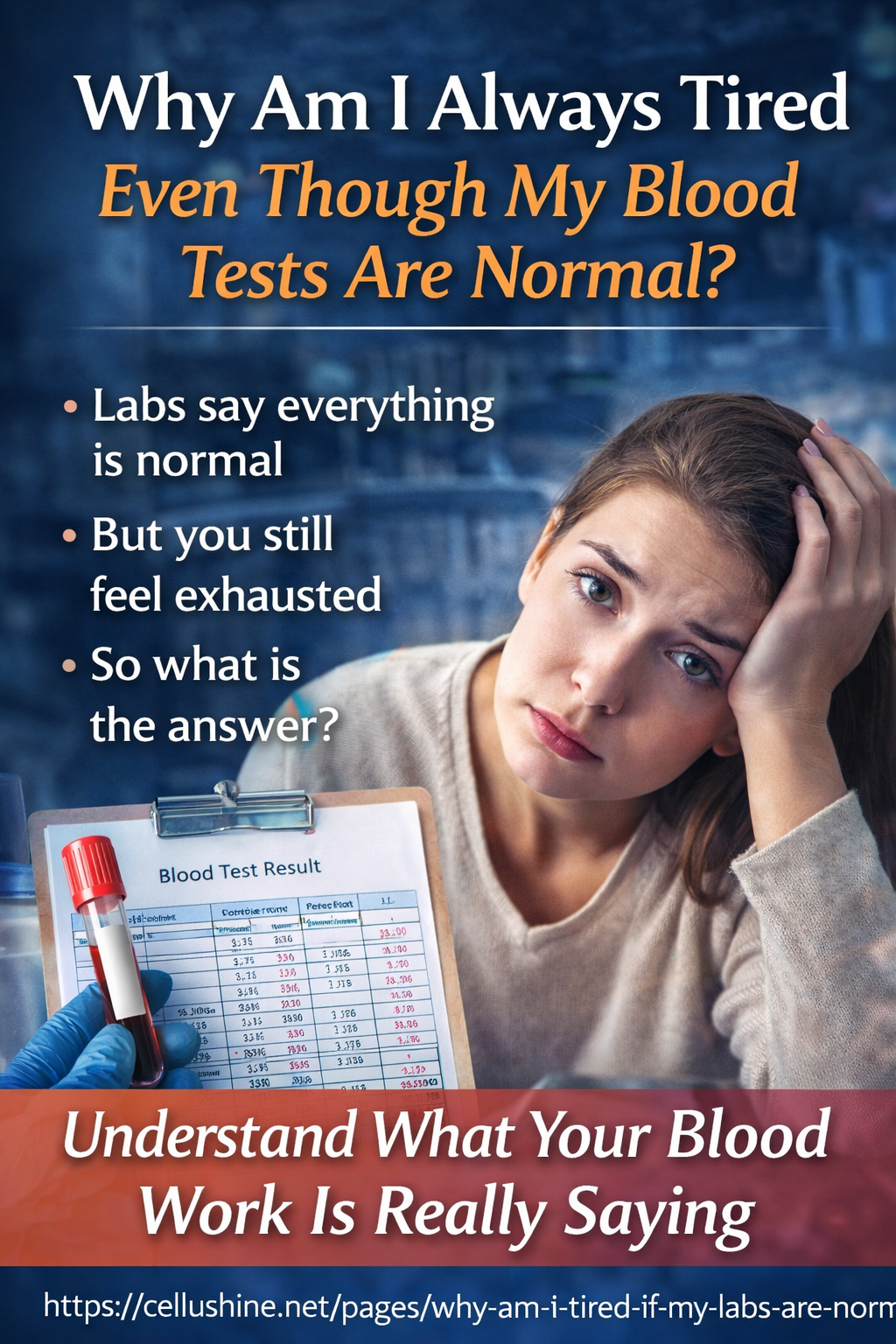 Why Am I Always Tired Even Though My Blood Tests Are Normal?