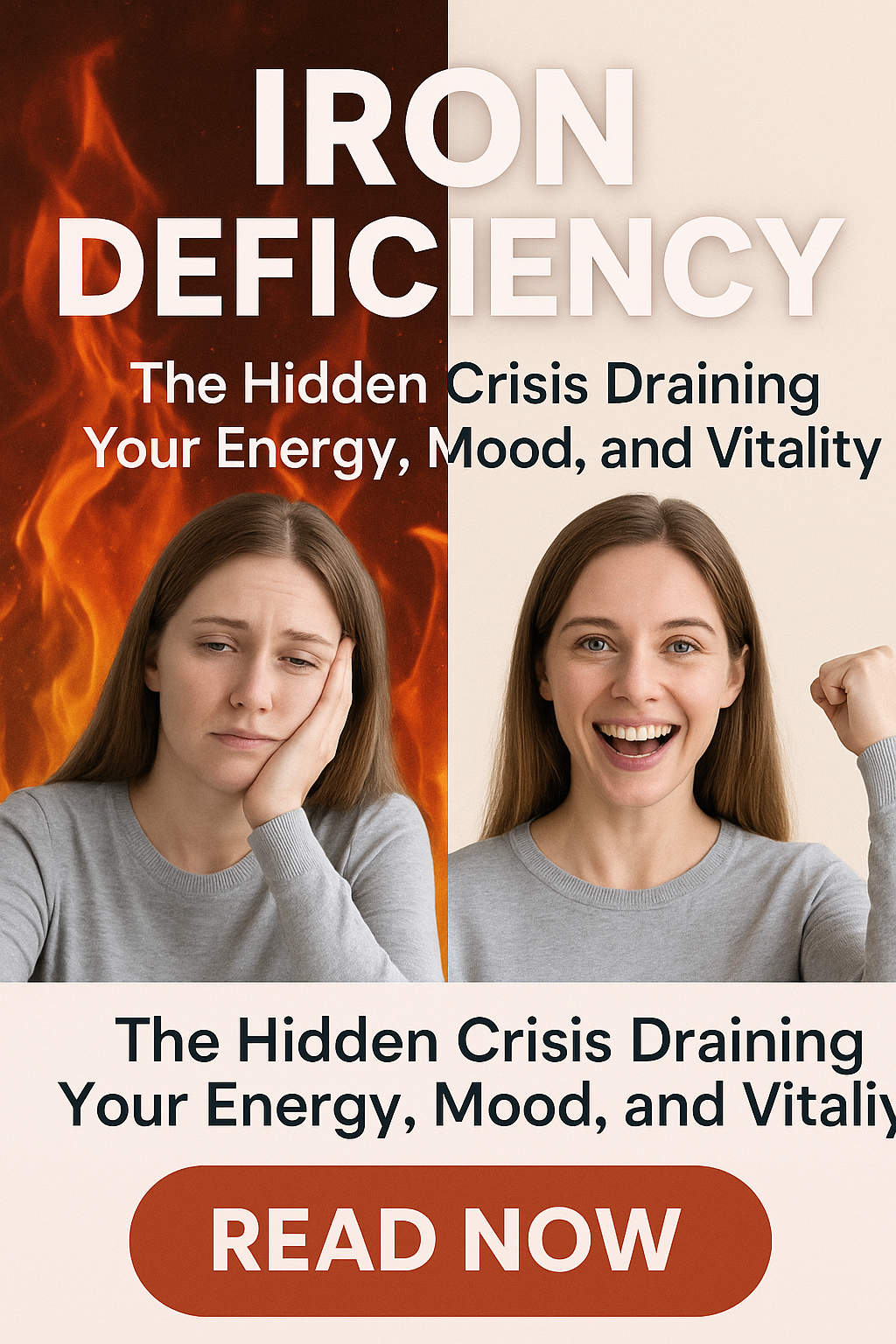 The Hidden Crisis of Iron Deficiency: How It Silently Steals Your Energy, Mood, and Vitality