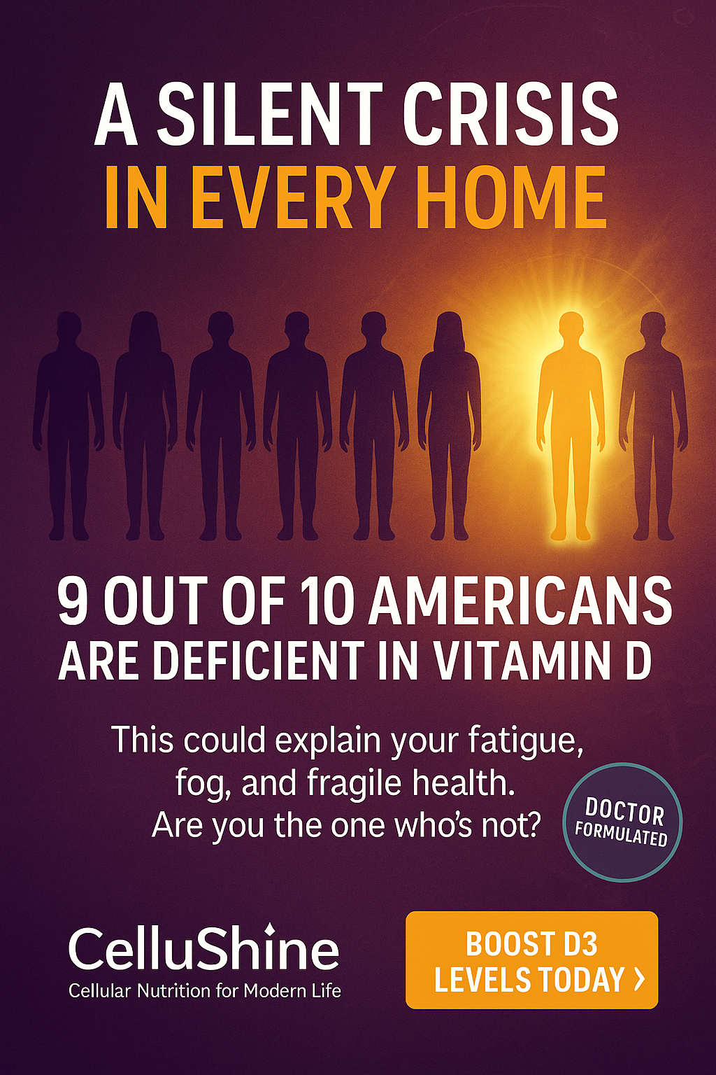 The Hidden Epidemic: Why 95% of Americans Are Starving for Vitamin D—and Don’t Even Know It