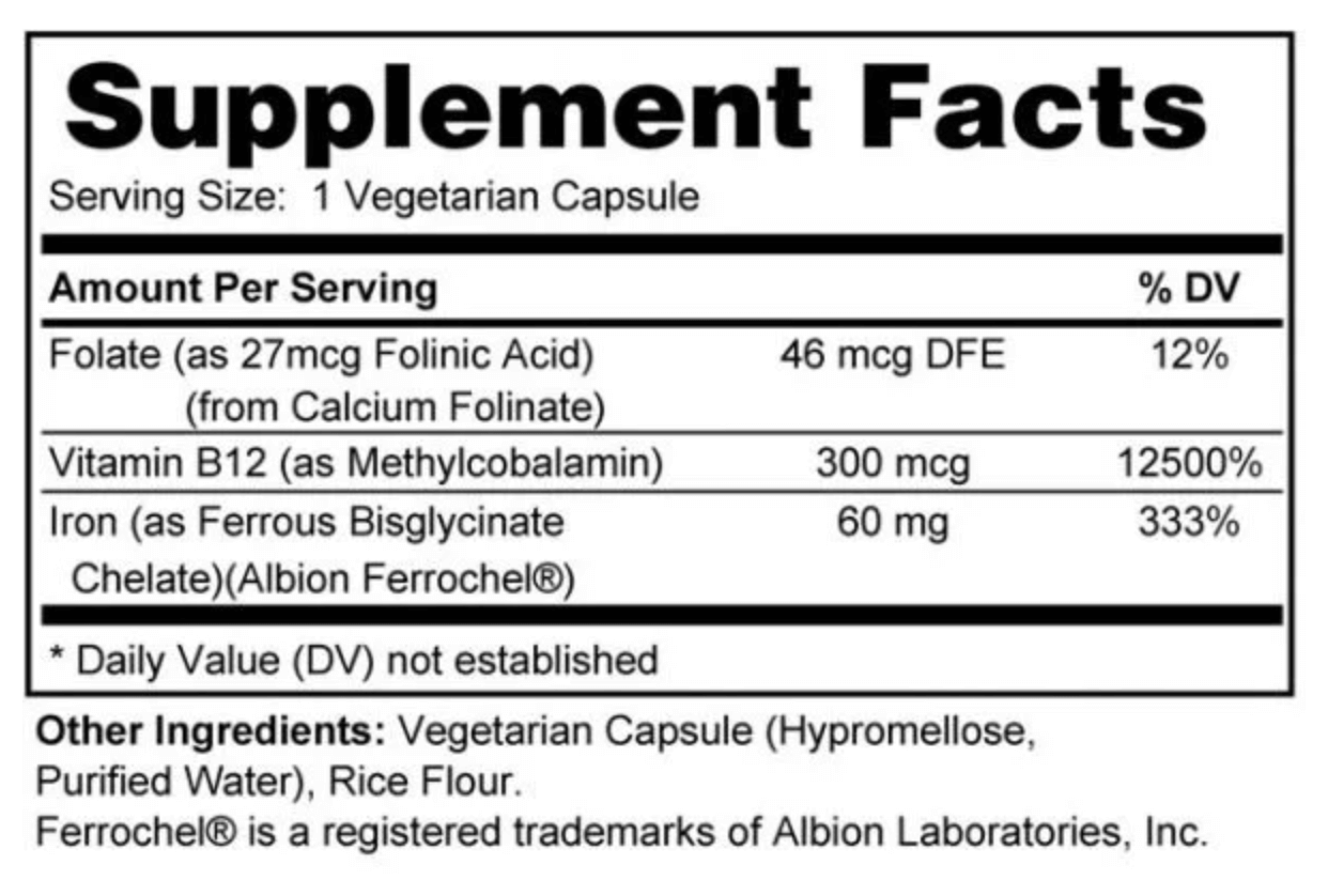 Absorb-Iron - High Absorption, Gentle Iron for Energy, Focus & Strength