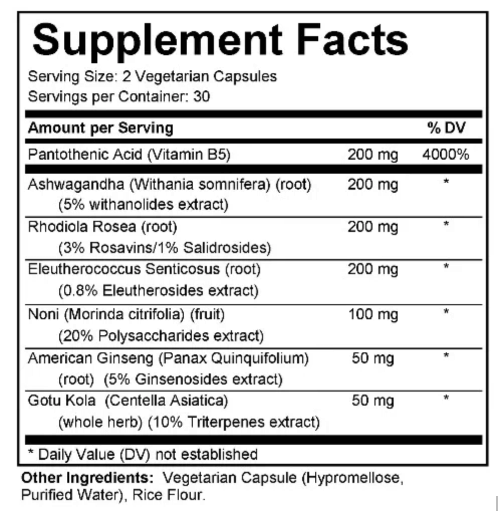 Adrenal Calm — Daily Stress Support for Focus & Resilience