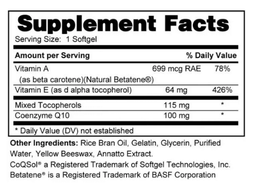 CoQ10 – Powerful Antioxidant & Heart Health Support