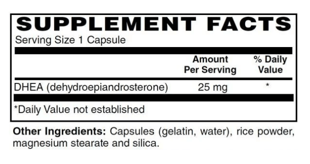 DHEA 25 mg - Advanced Hormonal Support - Men