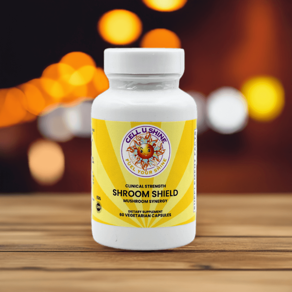 Shroom-Shield Mushroom Synergy - 9 revered functional mushrooms