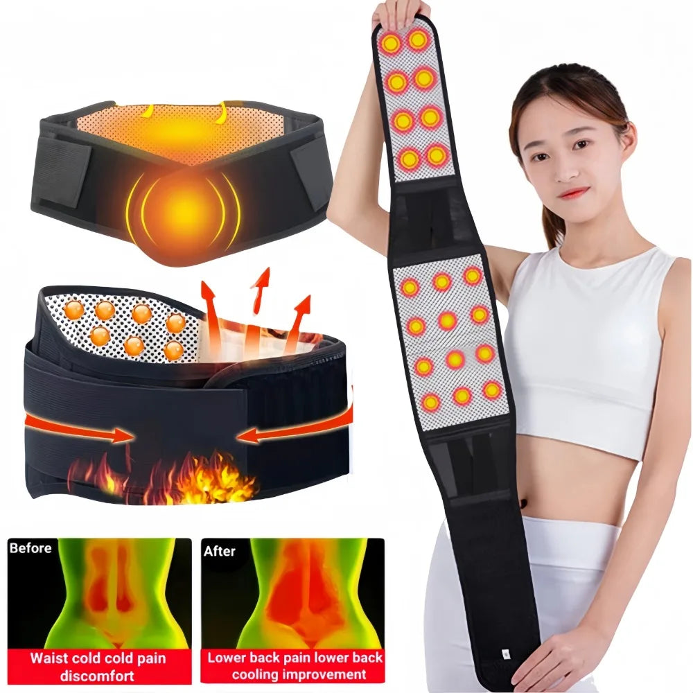 Self-Heating Magnetic Therapy Back Support Belt