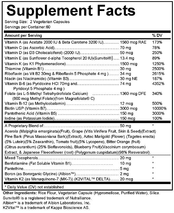 Morning Vits 120 - All-in-One Multi Vitamin
