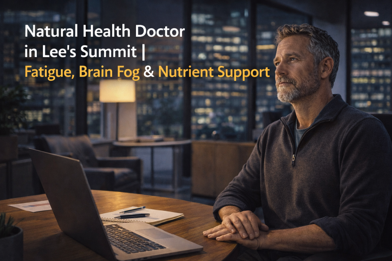 Lee's Summit resident reflecting on persistent fatigue despite normal labs – a common experience in Kansas City metro communities