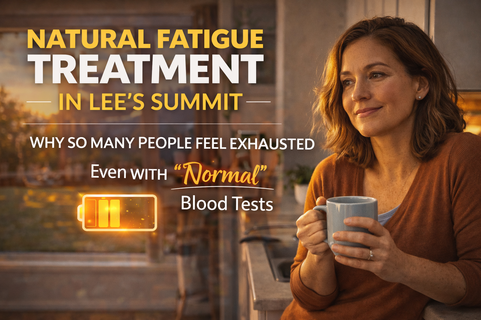 Lee's Summit mom experiencing persistent fatigue despite normal labs – a common experience in Kansas City metro families