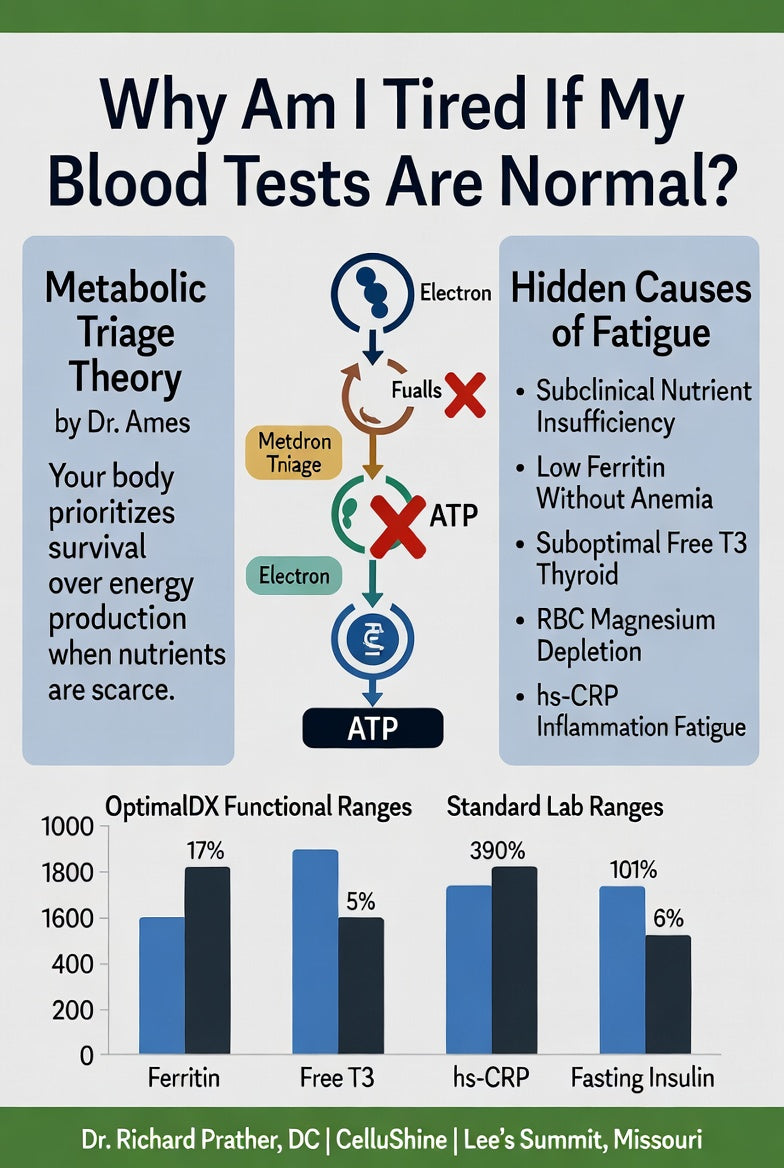 Why Am I Tired If My Blood Tests Are Normal? Cellular Energy, Optimal Lab Ranges & Hidden Metabolic Causes