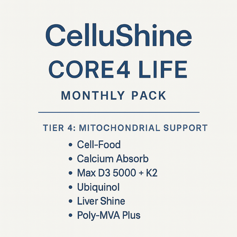 CORE4 LIFE Tier 4 Complete Approach Mitochondrial Support - Monthly Pack