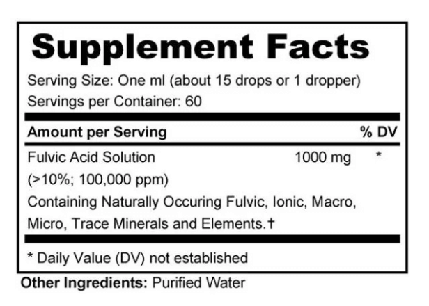 Fulvic Max – Essential Mineral & Nutrient Support