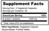 NAC - N-Acetyl L-Cysteine is needed to create glutathione