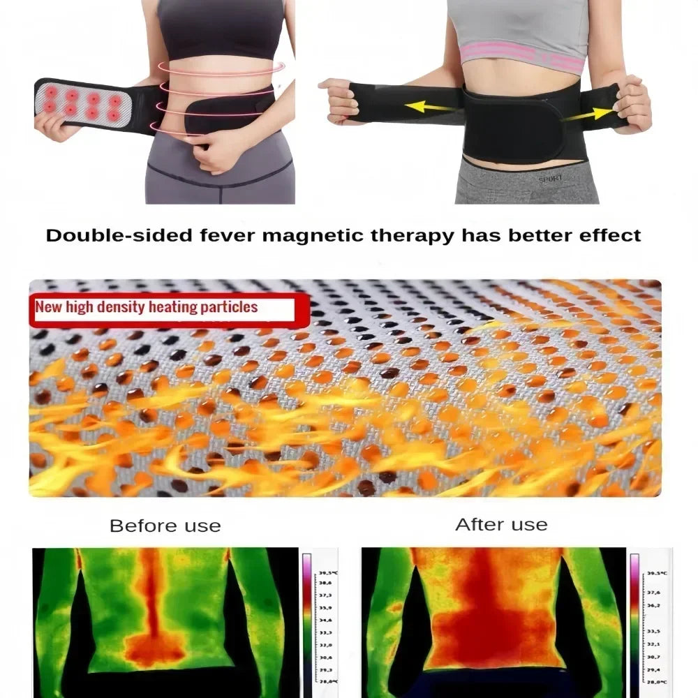 Self-Heating Magnetic Therapy Back Support Belt