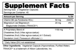 Supplement facts for FemiBalance showing key ingredients like Vitamin B6, Magnesium, and herbal blends.
