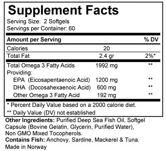 Omega 3 900– Ultra-Pure, High-Strength Fish Oil